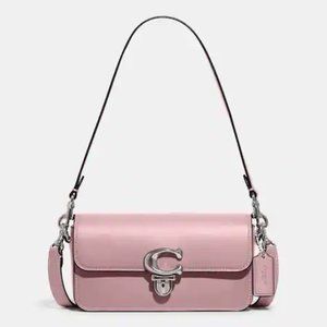 NEVER USED. Coach Studio Baguette Bag in Silver/Faded Purple